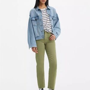 Levi’s Wedgie Straight Green Jeans